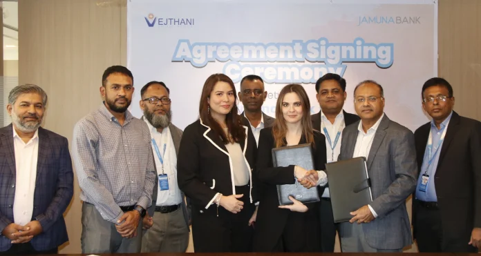 Jamuna Bank signs agreement with Vejthani Hospital