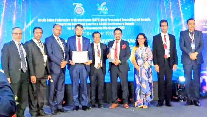 Shahjalal Islami Bank scores triple win at South Asian Accounting Awards